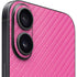 Pink Carbon Fiber Specialty Texture Material iPhone 16 Plus Skin