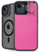 Pink Carbon Fiber Specialty Texture Material iPhone 16e Kickstand Case