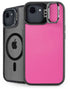 Pink Carbon Fiber Specialty Texture Material iPhone 16e Kickstand Case