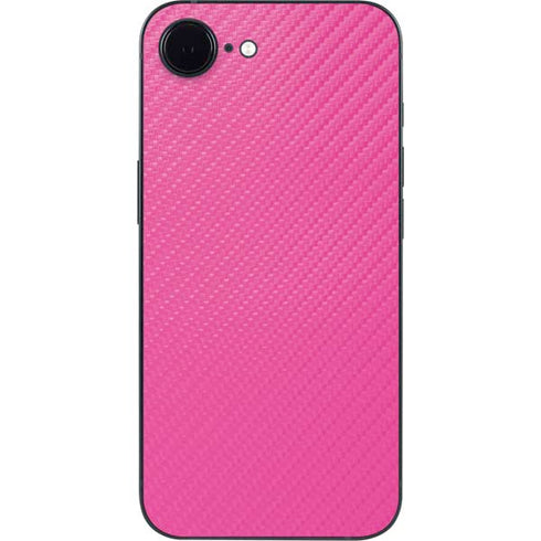 Pink Carbon Fiber Specialty Texture Material iPhone 16e Skin