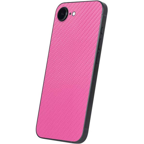 Pink Carbon Fiber Specialty Texture Material iPhone 16e Skin