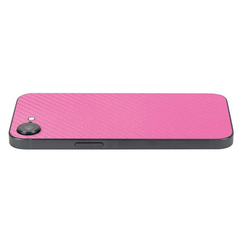 Pink Carbon Fiber Specialty Texture Material iPhone 16e Skin