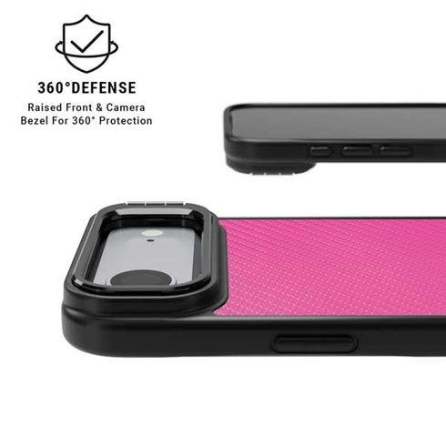 Pink Carbon Fiber Specialty Texture Material iPhone 17 Air Kickstand Case