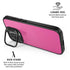 Pink Carbon Fiber Specialty Texture Material iPhone 17 Kickstand Case