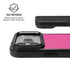 Pink Carbon Fiber Specialty Texture Material iPhone 17 Pro Kickstand Case