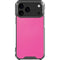 Pink Carbon Fiber Specialty Texture Material iPhone 17 Pro Max Clear Case