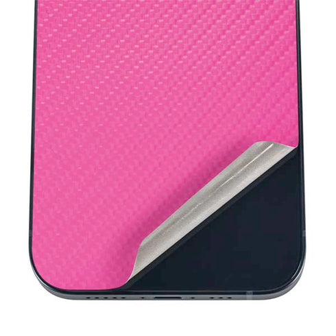 Pink Carbon Fiber Specialty Texture Material iPhone 17 Pro Max Skin