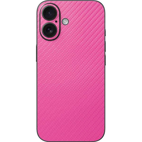 Pink Carbon Fiber Specialty Texture Material iPhone 17 Skin