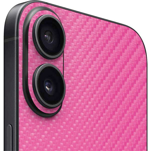 Pink Carbon Fiber Specialty Texture Material iPhone 17 Skin