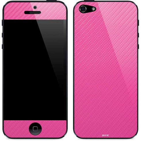 Pink Carbon Fiber Specialty Material iPhone 5/5s/5SE Skin