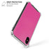 Pink Carbon Fiber Specialty Texture Material iPhone X/XS Clear Case