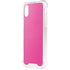Pink Carbon Fiber Specialty Texture Material iPhone XS Clear Case