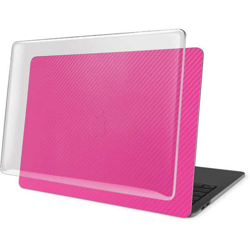 Pink Carbon Fiber Specialty Material MacBook Pro 13in (2020) Case plus Skin