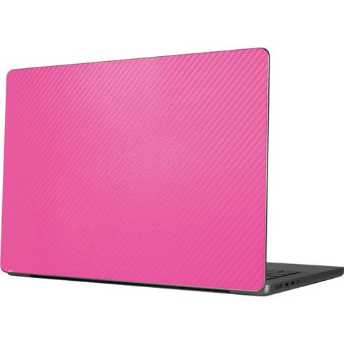 Pink Carbon Fiber Specialty Texture Material Apple MacBook Pro 14-inch Skin