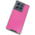 Pink Carbon Fiber Specialty Texture Material Moto G 5G (2025) Clear Case