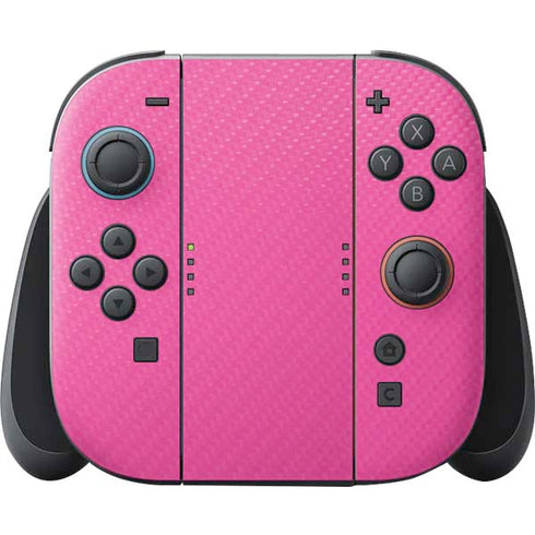 Pink Carbon Fiber Specialty Texture Material Nintendo Switch 2 (2025) Joy-Con Controller Skin