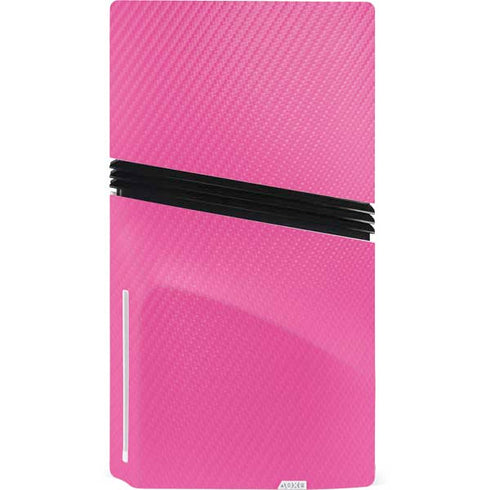Pink Carbon Fiber Specialty Texture Material PS5 Pro Disk Bundle Skin