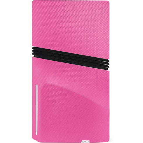 Pink Carbon Fiber Specialty Texture Material PS5 Pro Disk Console Skin