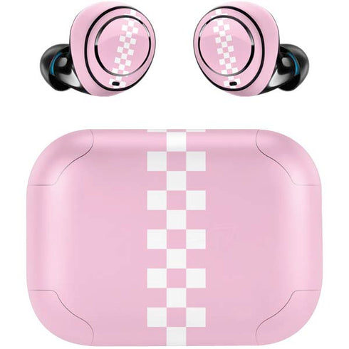 Pink Checkerboard Amazon Echo Buds Skin