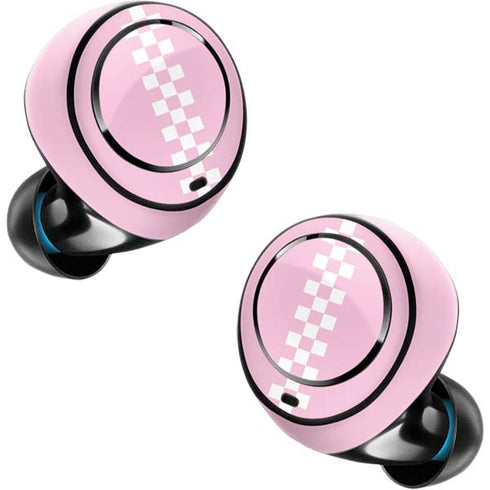 Pink Checkerboard Amazon Echo Buds Skin