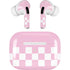 Pink Checkerboard AirPods Skins