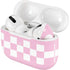Pink Checkerboard AirPods Skins