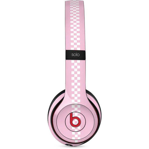 Pink Checkerboard Beats Solo 3 Wireless Skin