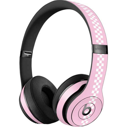 Pink Checkerboard Beats Solo 3 Wireless Skin