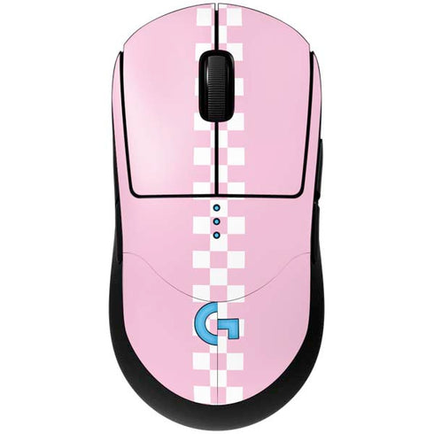 Pink Checkerboard G Pro Wireless Gaming Mouse Skin