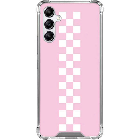 Pink Checkerboard Gabb Phone 4 Clear Case