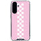 Pink Checkerboard Galaxy A36 5G Clear Case