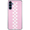 Pink Checkerboard Galaxy A55 5G Clear Case