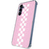 Pink Checkerboard Galaxy A55 5G Clear Case