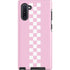 Pink Checkerboard Galaxy Cases