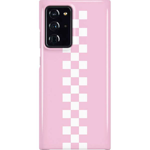 Pink Checkerboard Galaxy Cases