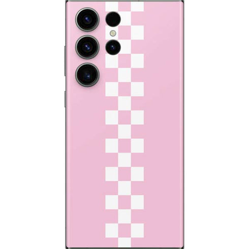 Pink Checkerboard Galaxy Skins