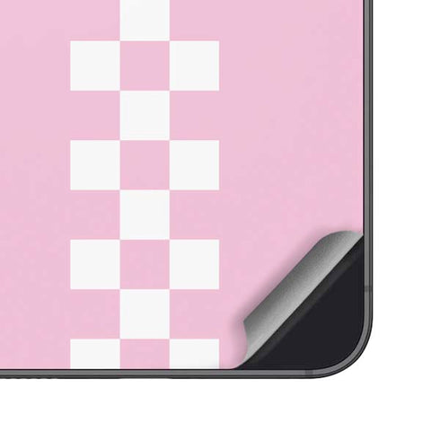 Pink Checkerboard Galaxy S24 Plus Skin