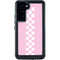 Pink Checkerboard Galaxy S24 Plus Waterproof Case