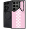 Pink Checkerboard Galaxy S24 Ultra Kickstand Case