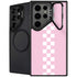 Pink Checkerboard Galaxy S24 Ultra Kickstand Case