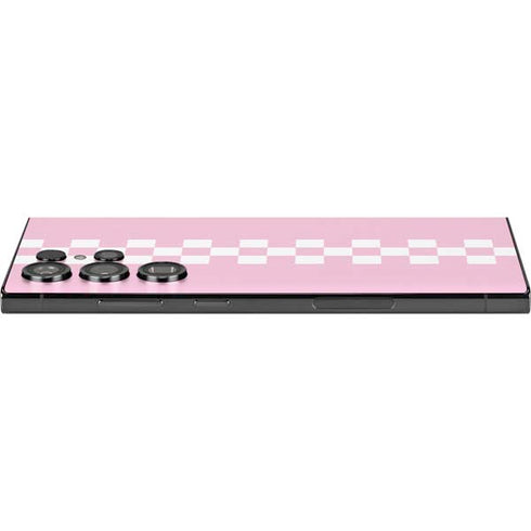 Pink Checkerboard Galaxy S24 Ultra Skin