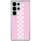 Pink Checkerboard Galaxy S25 Ultra Clear Case
