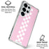 Pink Checkerboard Galaxy S25 Ultra Clear Case