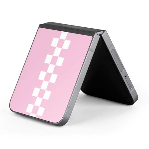 Pink Checkerboard Galaxy Z Flip6 Skin