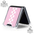 Pink Checkerboard Galaxy Z Flip6 Clear Case