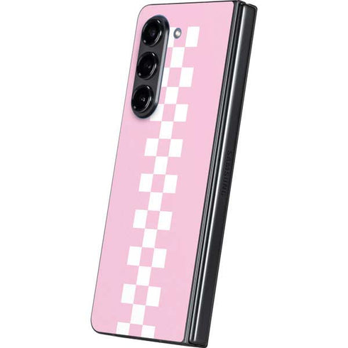 Pink Checkerboard Galaxy Z Fold5 5G Skin