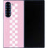 Pink Checkerboard Galaxy Z Fold6 Skin