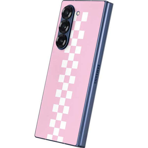 Pink Checkerboard Galaxy Z Fold6 Skin