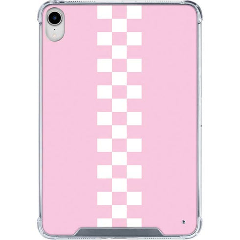 Pink Checkerboard iPad 11th Gen (2025) Clear Case