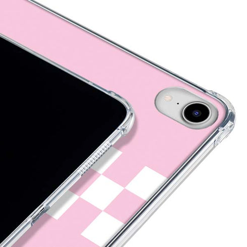Pink Checkerboard iPad 11th Gen (2025) Clear Case
